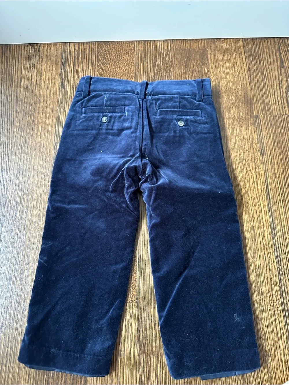 Janie and Jack Navy Velvet Boys' Pants